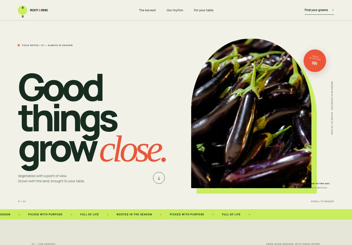 Vegetables Website Template