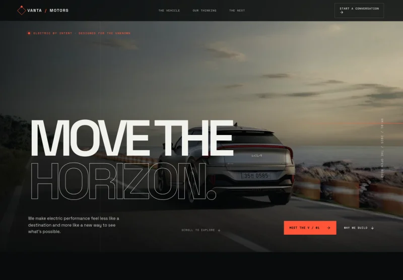 Vehicle Manufacturer Website Template