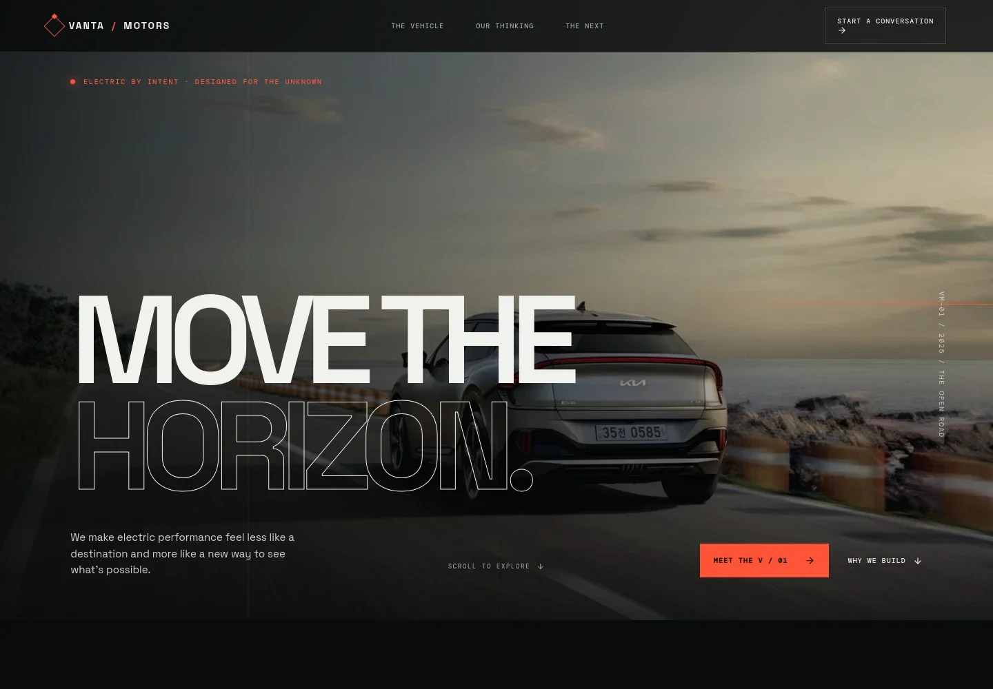 Vehicle Manufacturer Website Template
