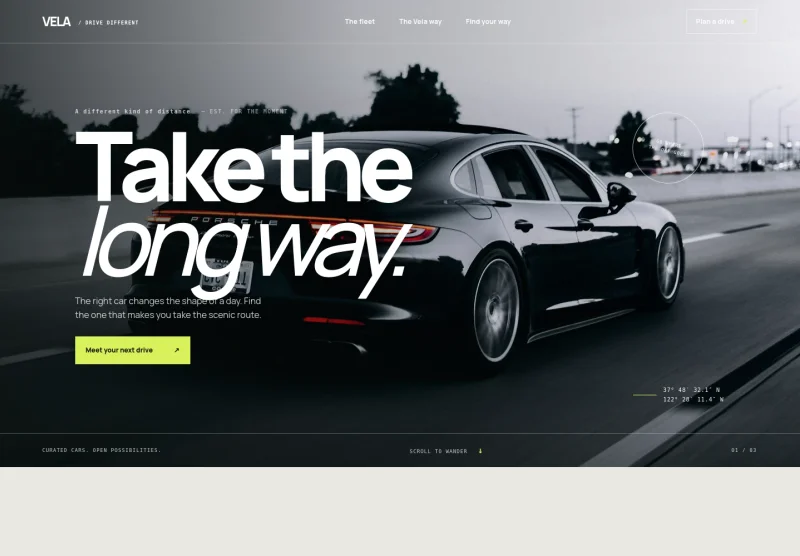 Vehicle Rental Website Template