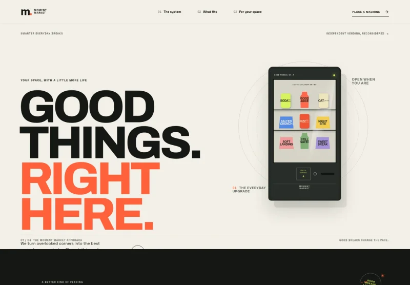 Vending Machine Business Website Template