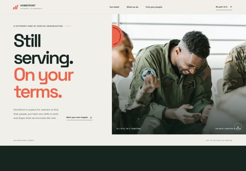 Veterans Organization Website Template
