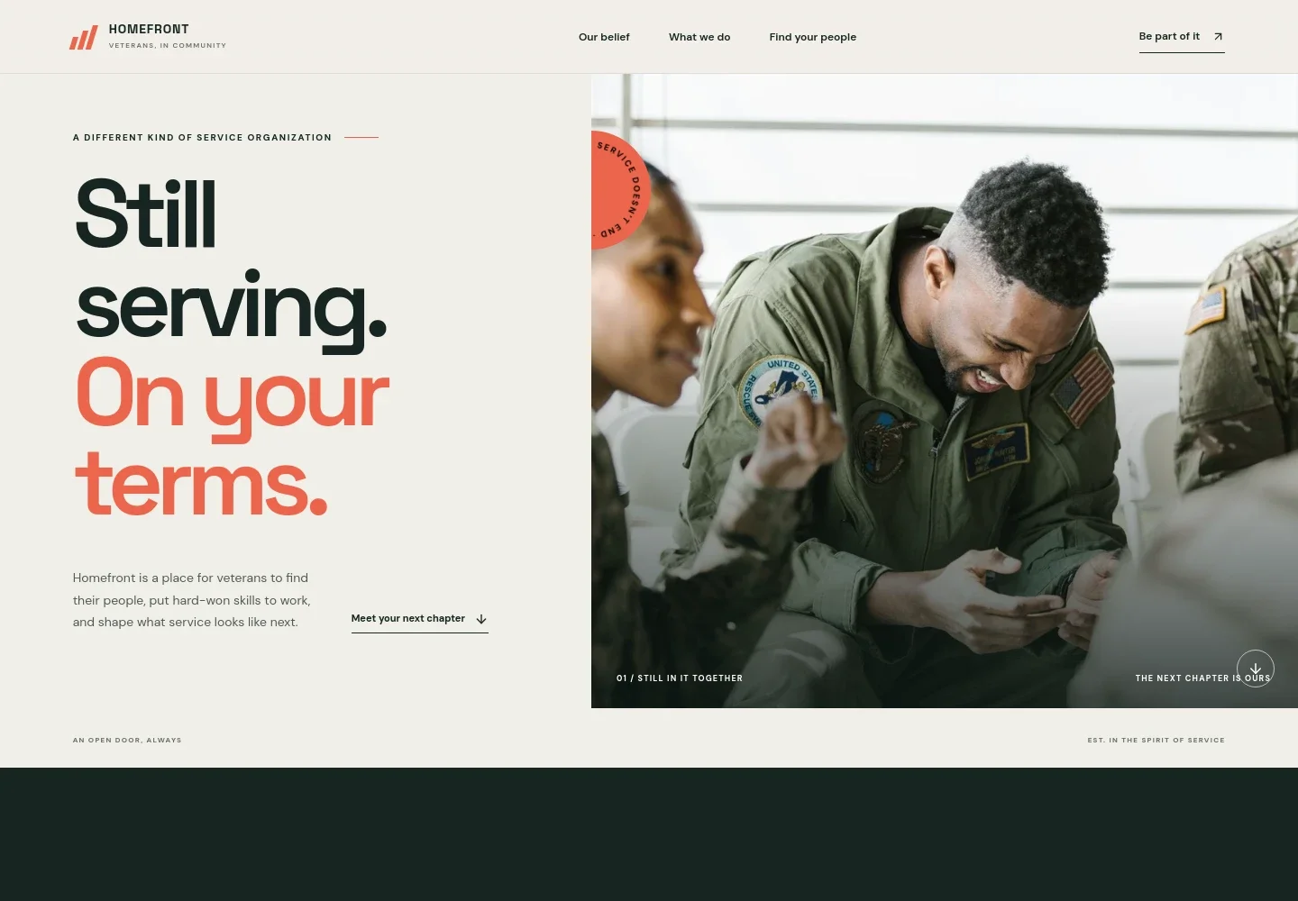 Veterans Organization Website Template
