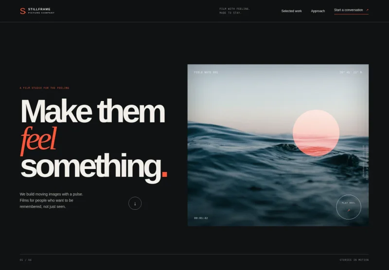 Video Portfolio Website Template