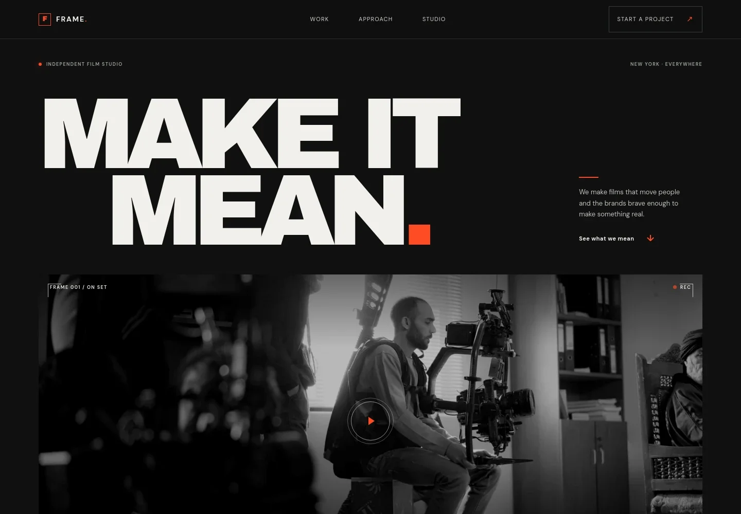 Video Production Website Template