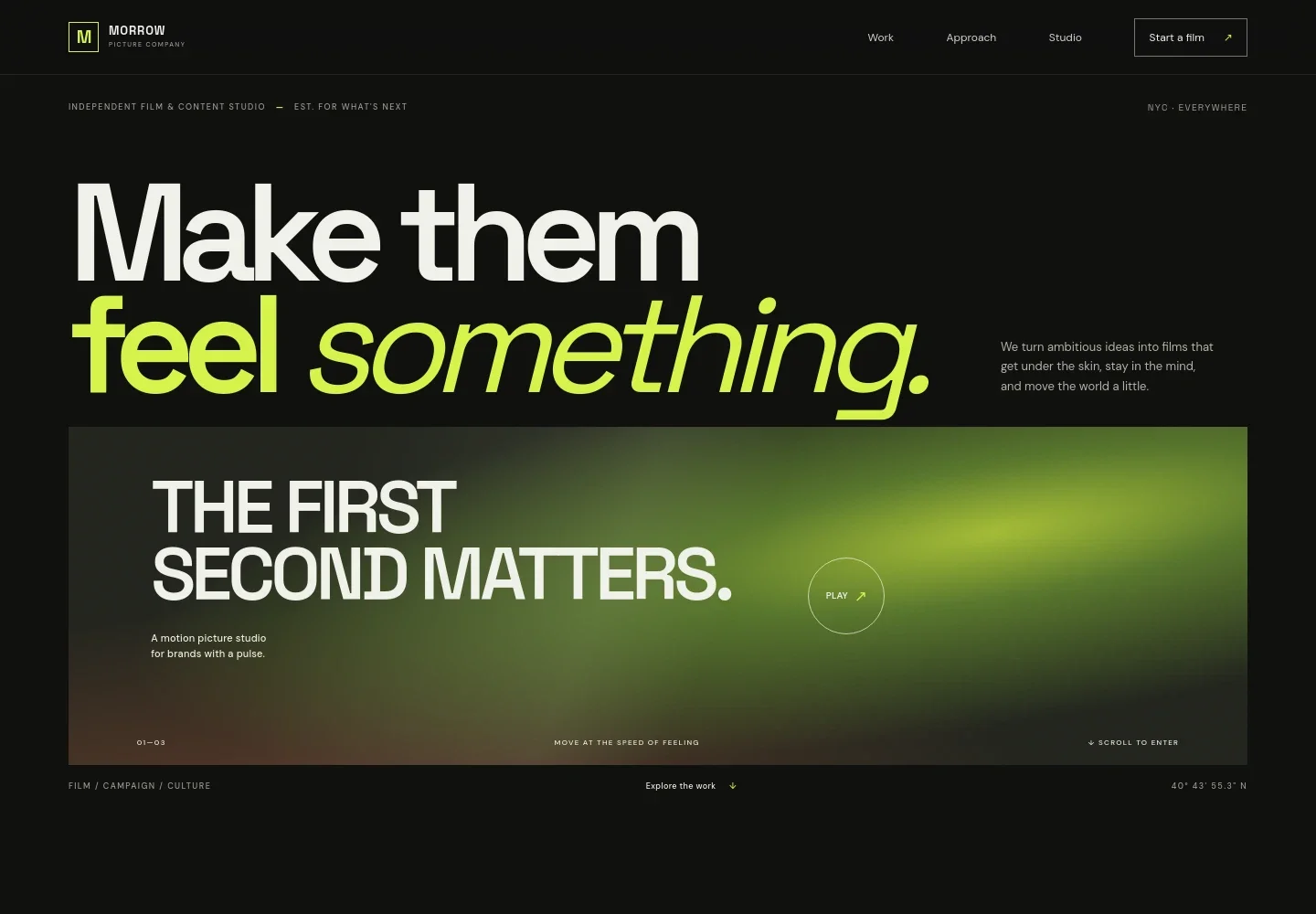 Video Studio Website Template