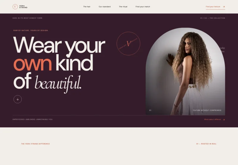 Virgin Hair Website Template