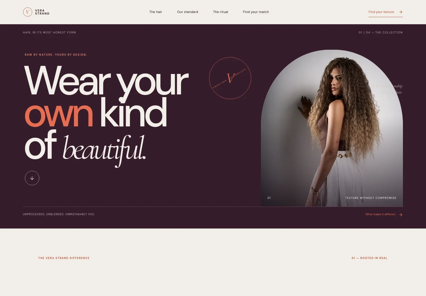 Virgin Hair Website Template