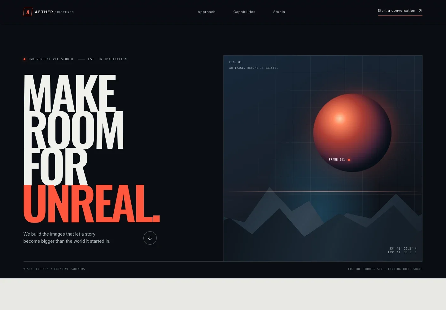 Visual Effects Website Template