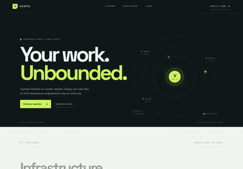 VPS Hosting Website Template