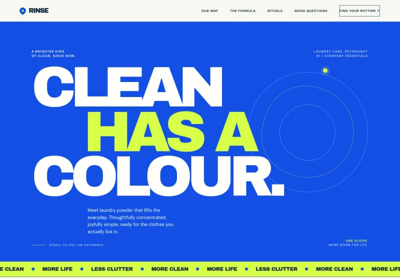 Washing Powder Website Template