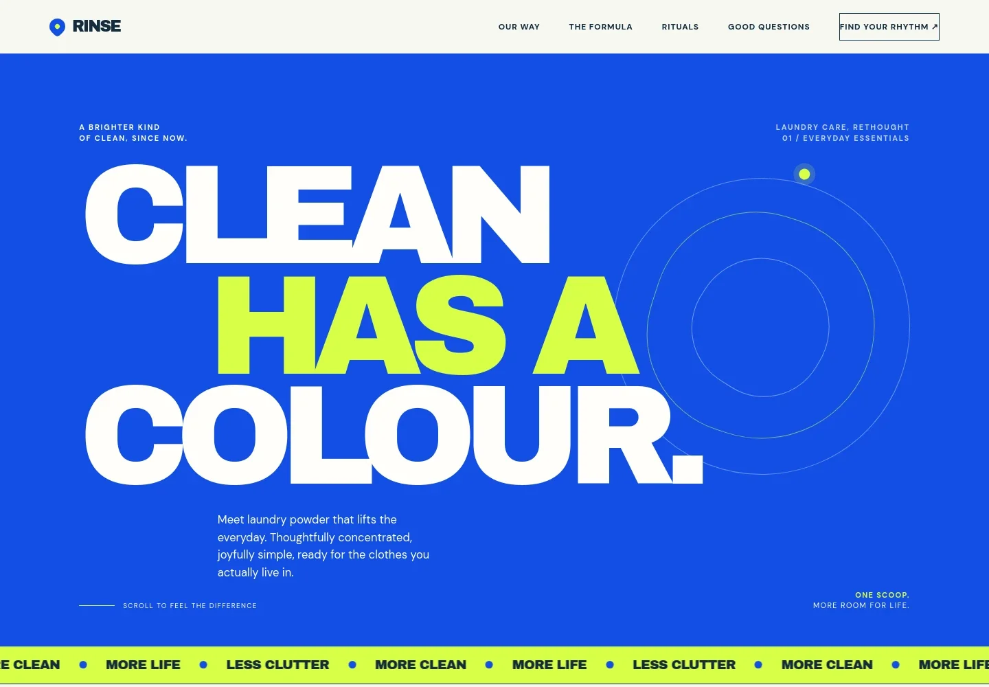 Washing Powder Website Template
