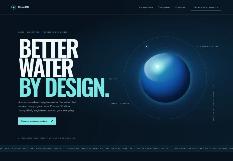 Water Filter Website Template