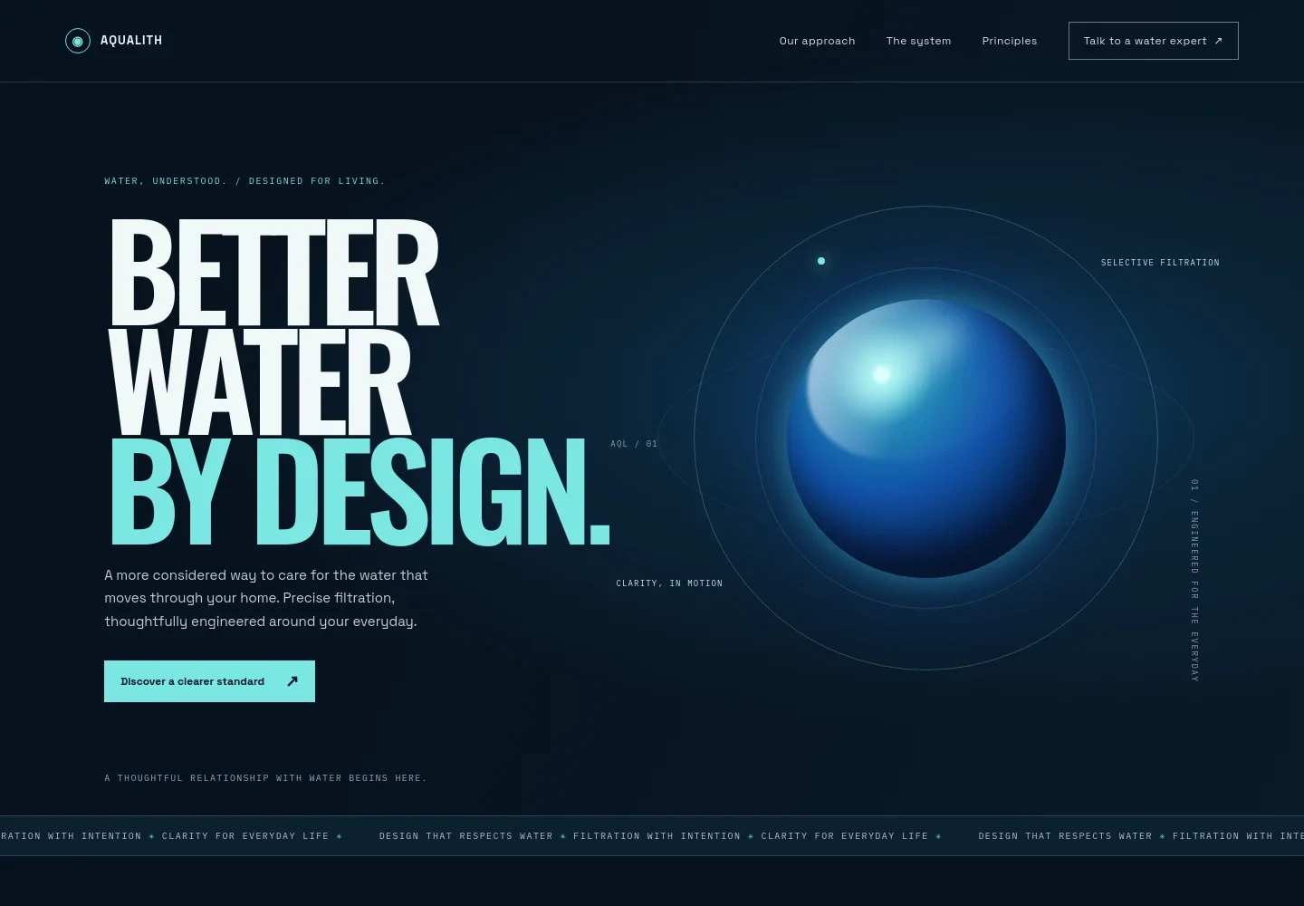 Water Filter Website Template