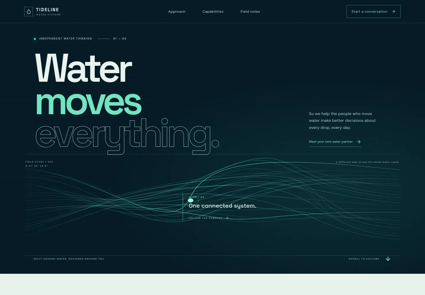 Water Industry Website Template