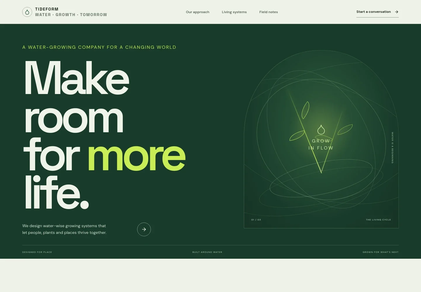 Water Plant Website Template