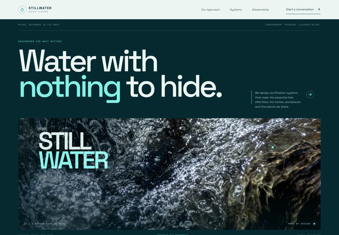Water Purification Company Website Template