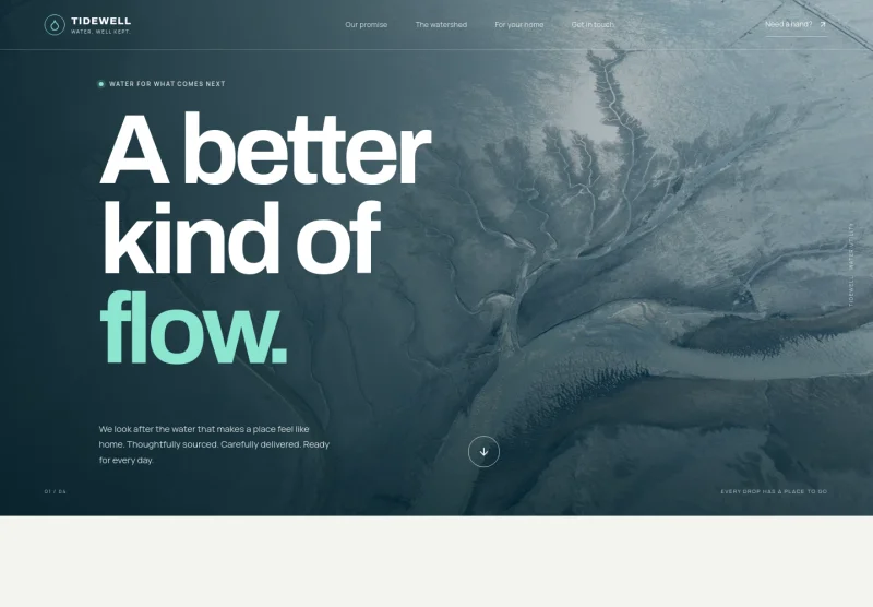 Water Utility Company Website Template