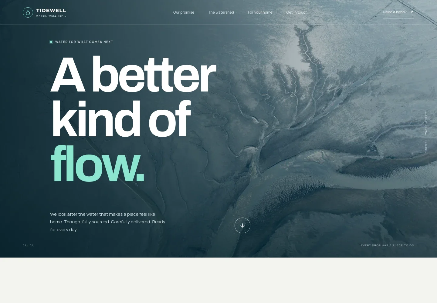 Water Utility Company Website Template