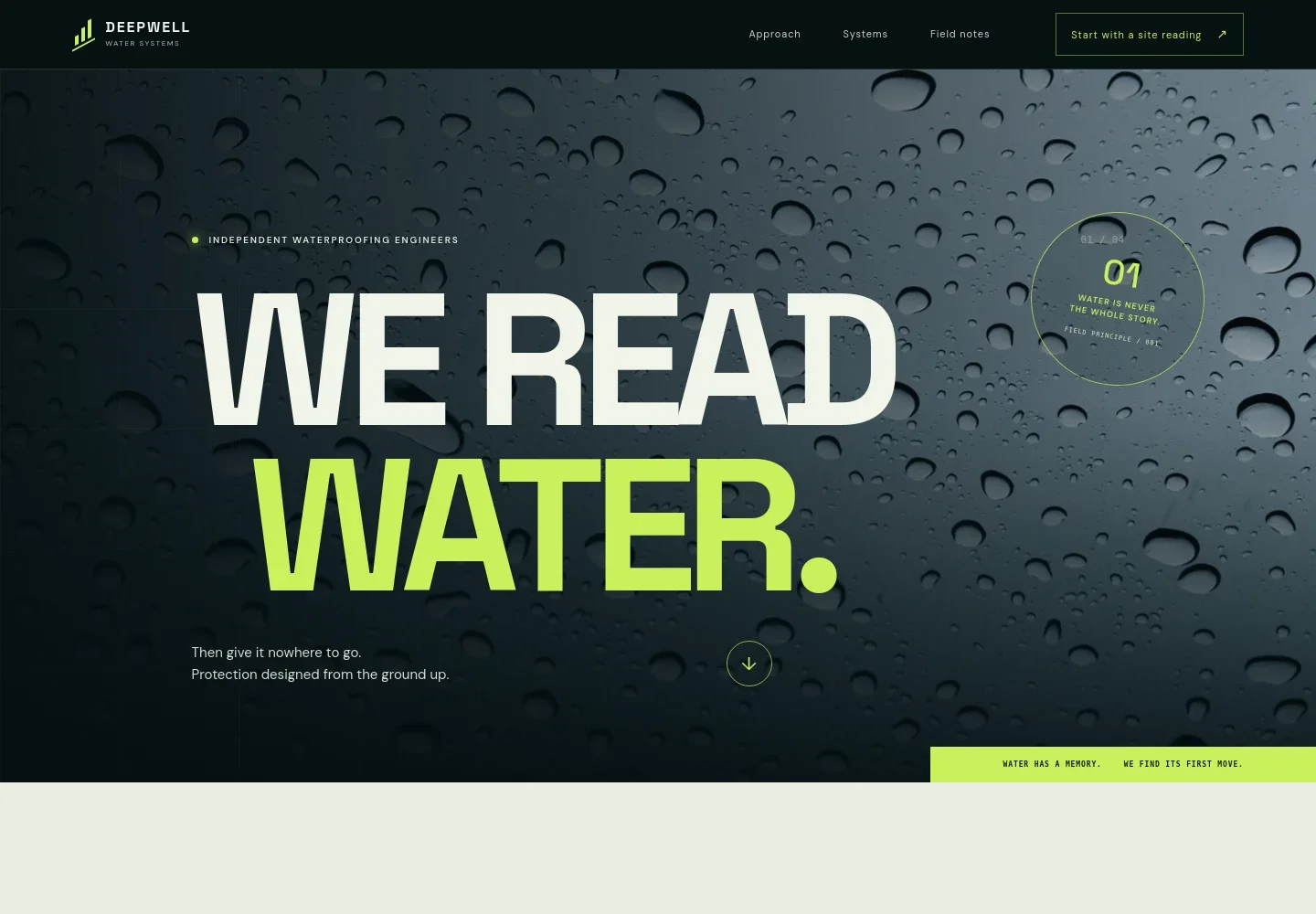 Waterproofing Website Template