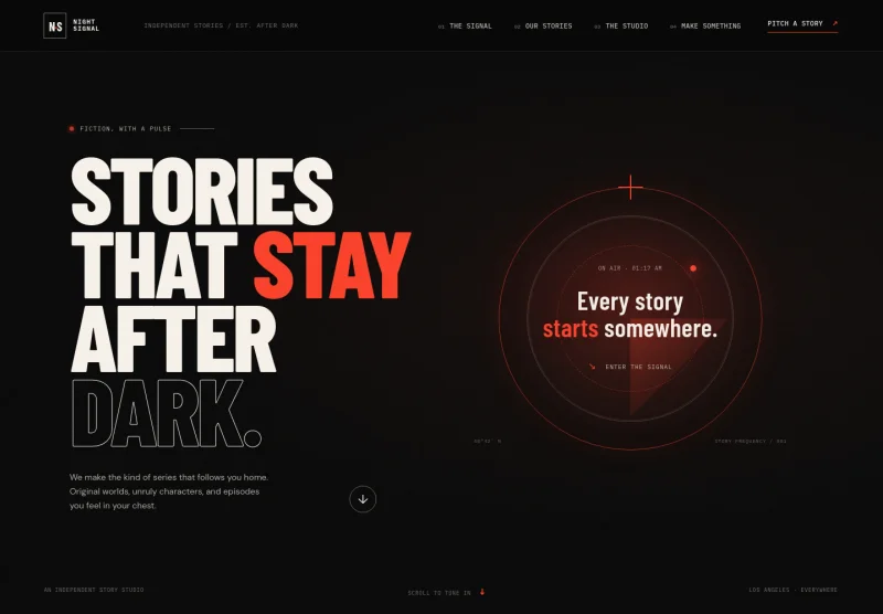 Web Series Website Template
