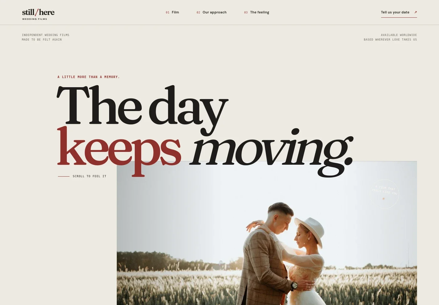 Wedding Video Website Template