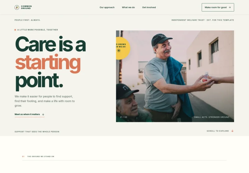 Welfare Trust Website Template