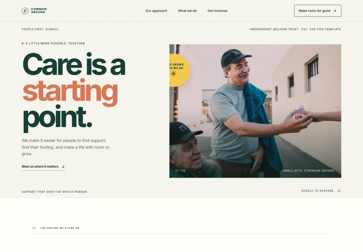 Welfare Trust Website Template