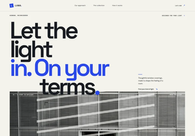 Window Blinds Website Template