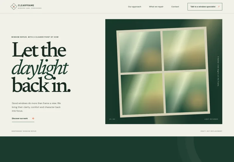 Window Repair Website Template