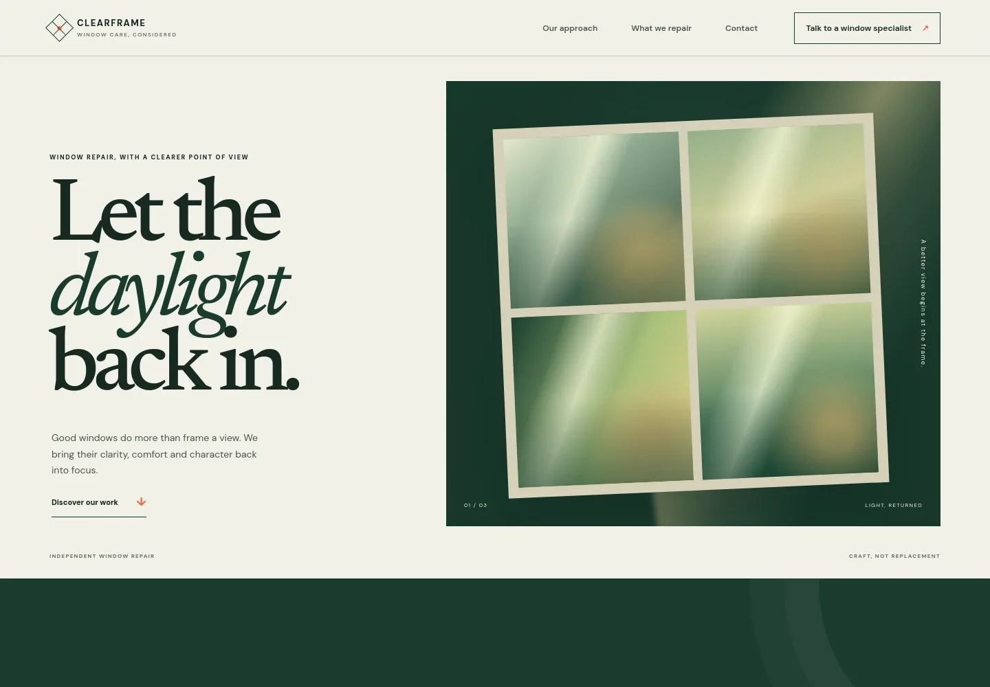 Window Repair Website Template