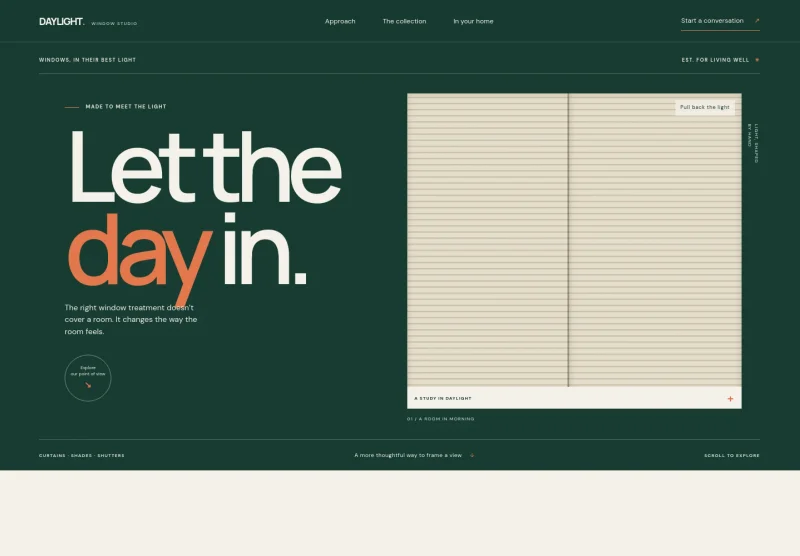Window Treatment Store Website Template