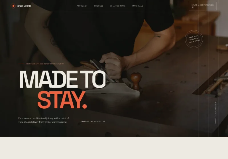 Woodworking Website Template