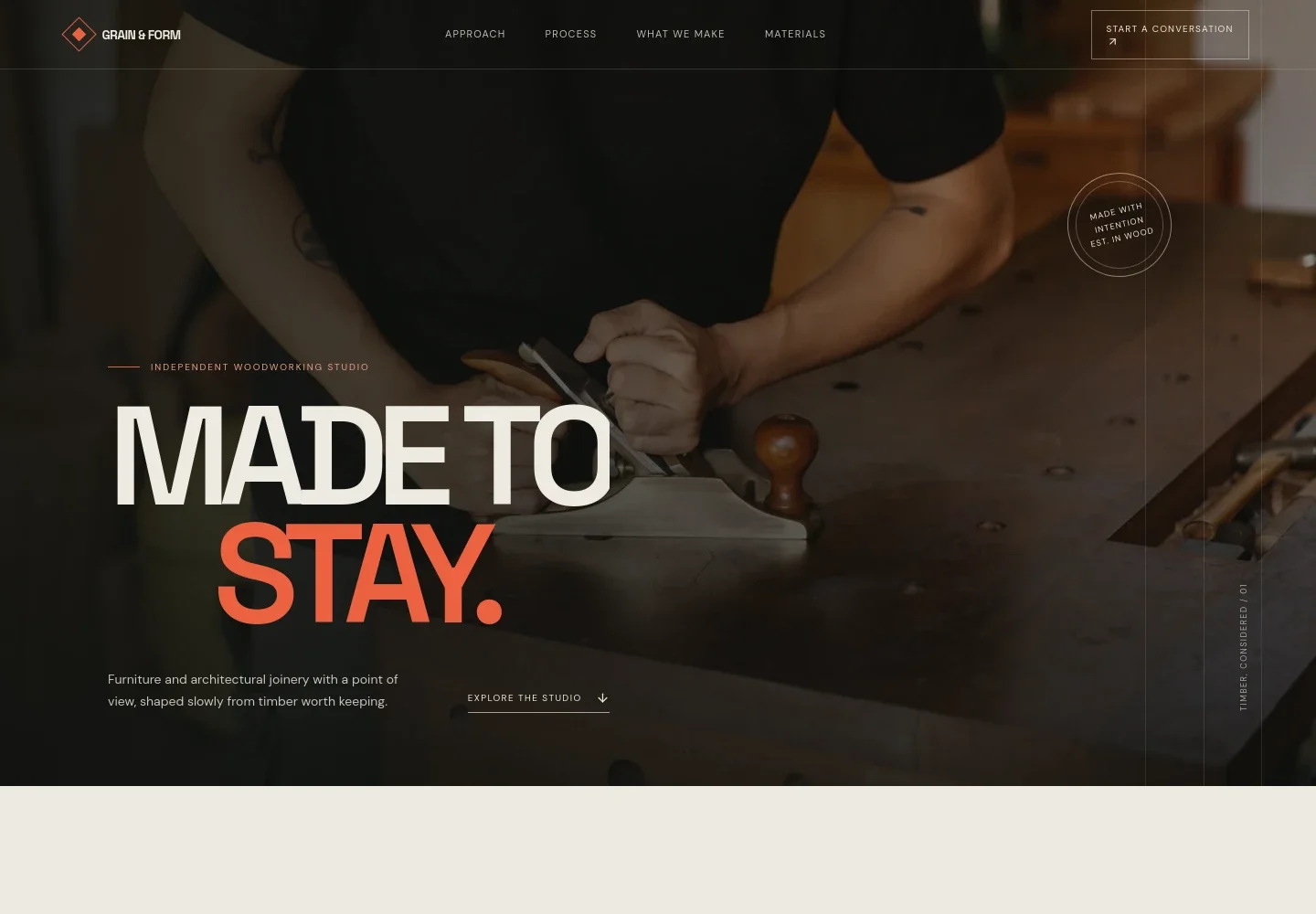 Woodworking Website Template