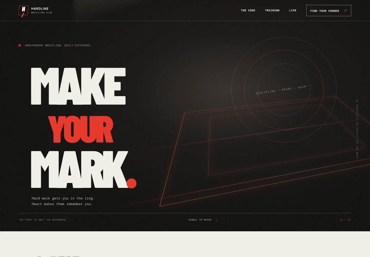 Wrestling Website Template