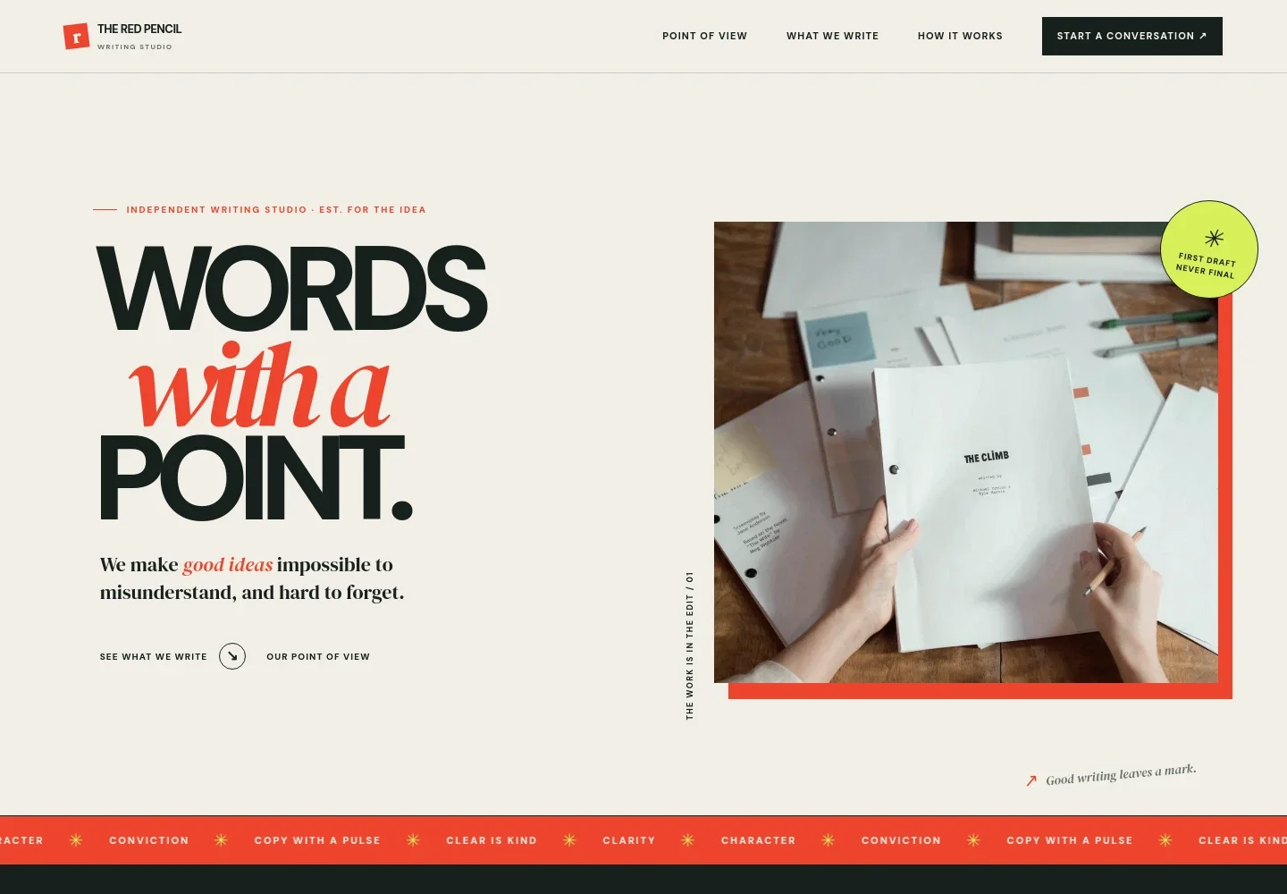 Writing Services Website Template