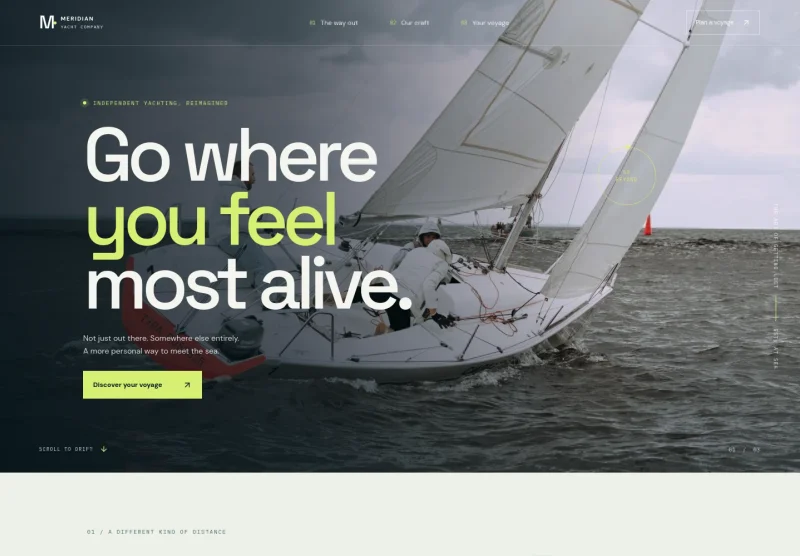 Yacht Website Template