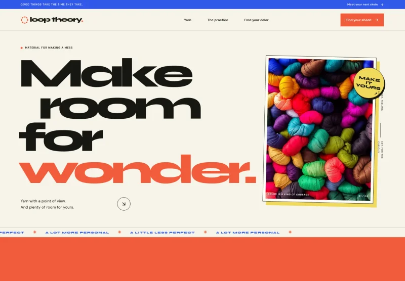 Yarn Store Website Template