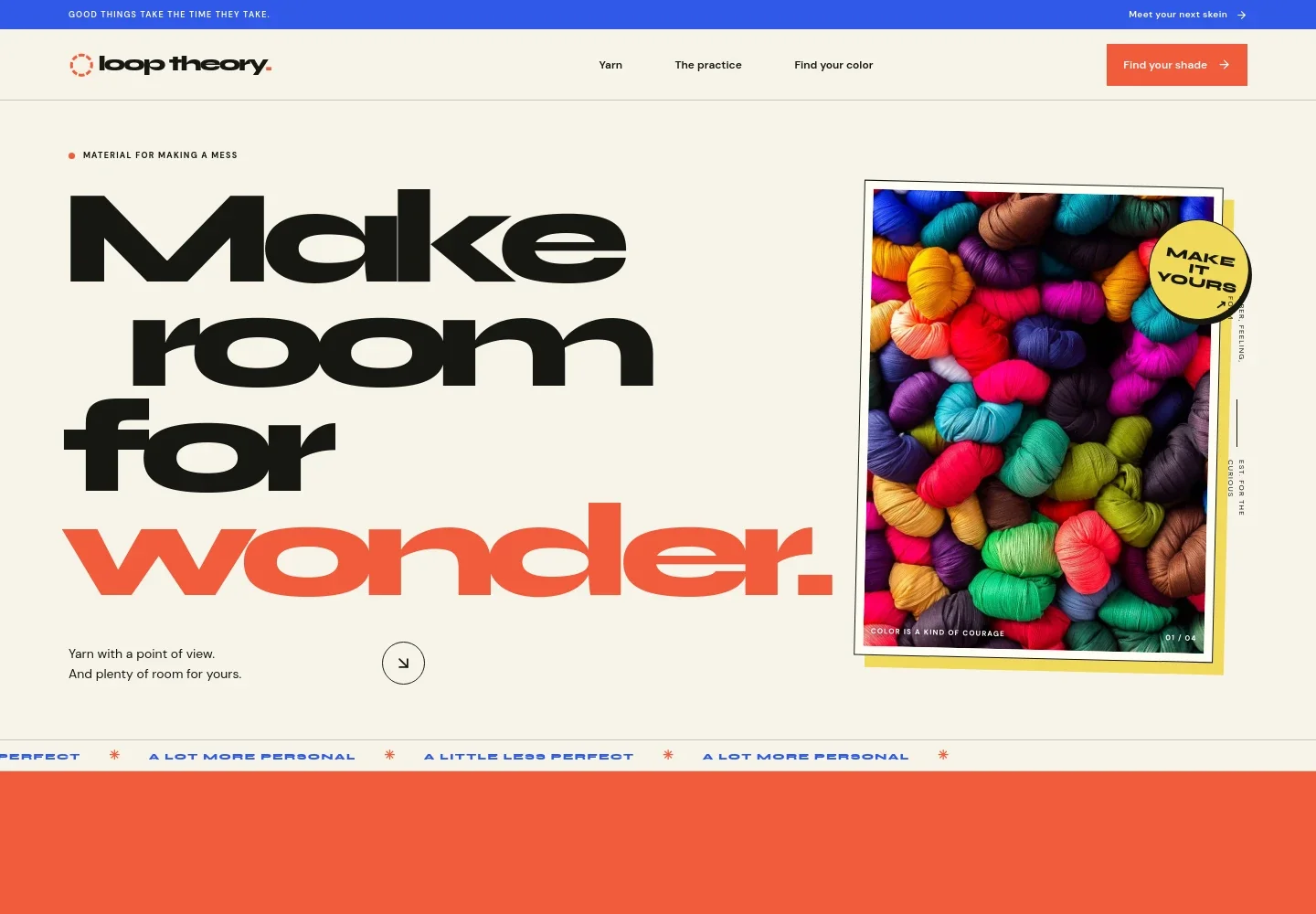 Yarn Store Website Template