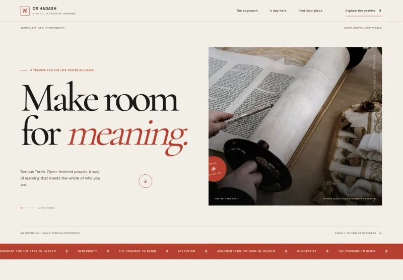 Yeshiva Website Template