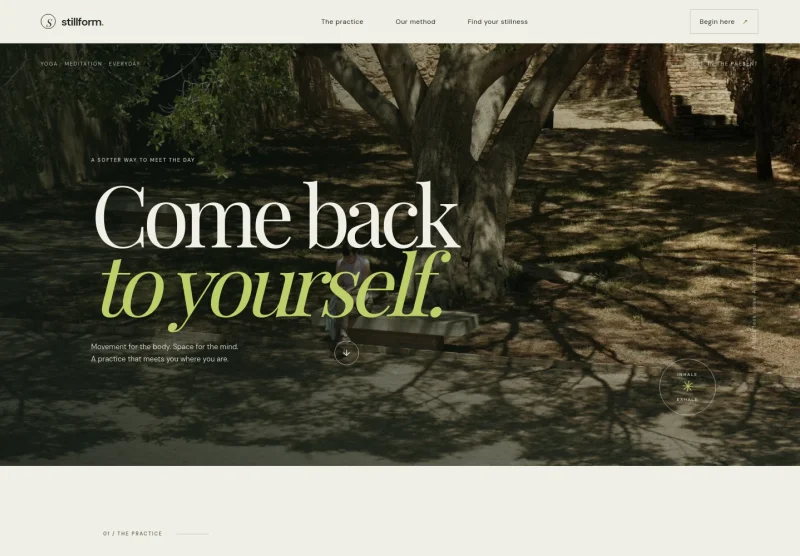 Yoga Meditation Website Template