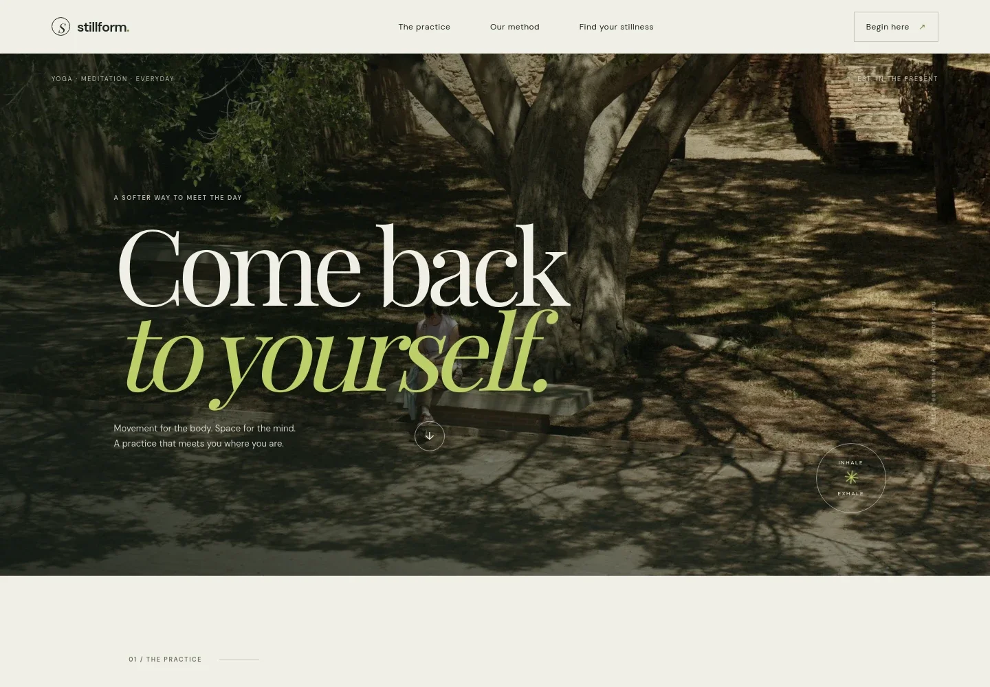 Yoga Meditation Website Template