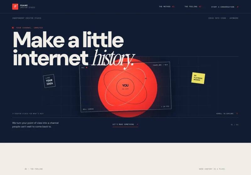 Youtuber Website Template