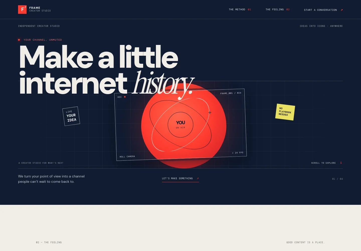 Youtuber Website Template