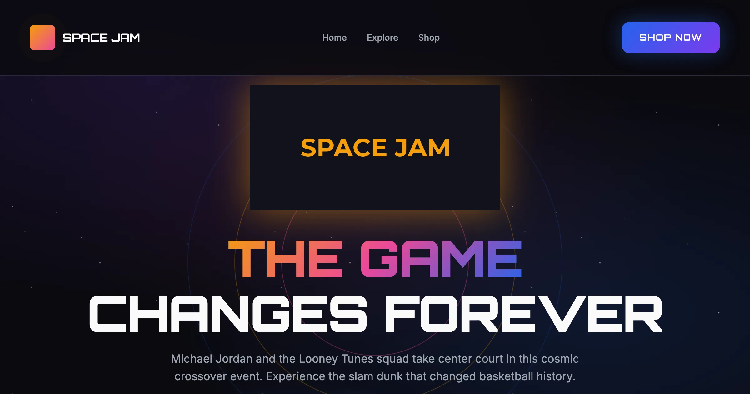 Space Jam (1996) revamp redesign — AI-generated preview by Revamp