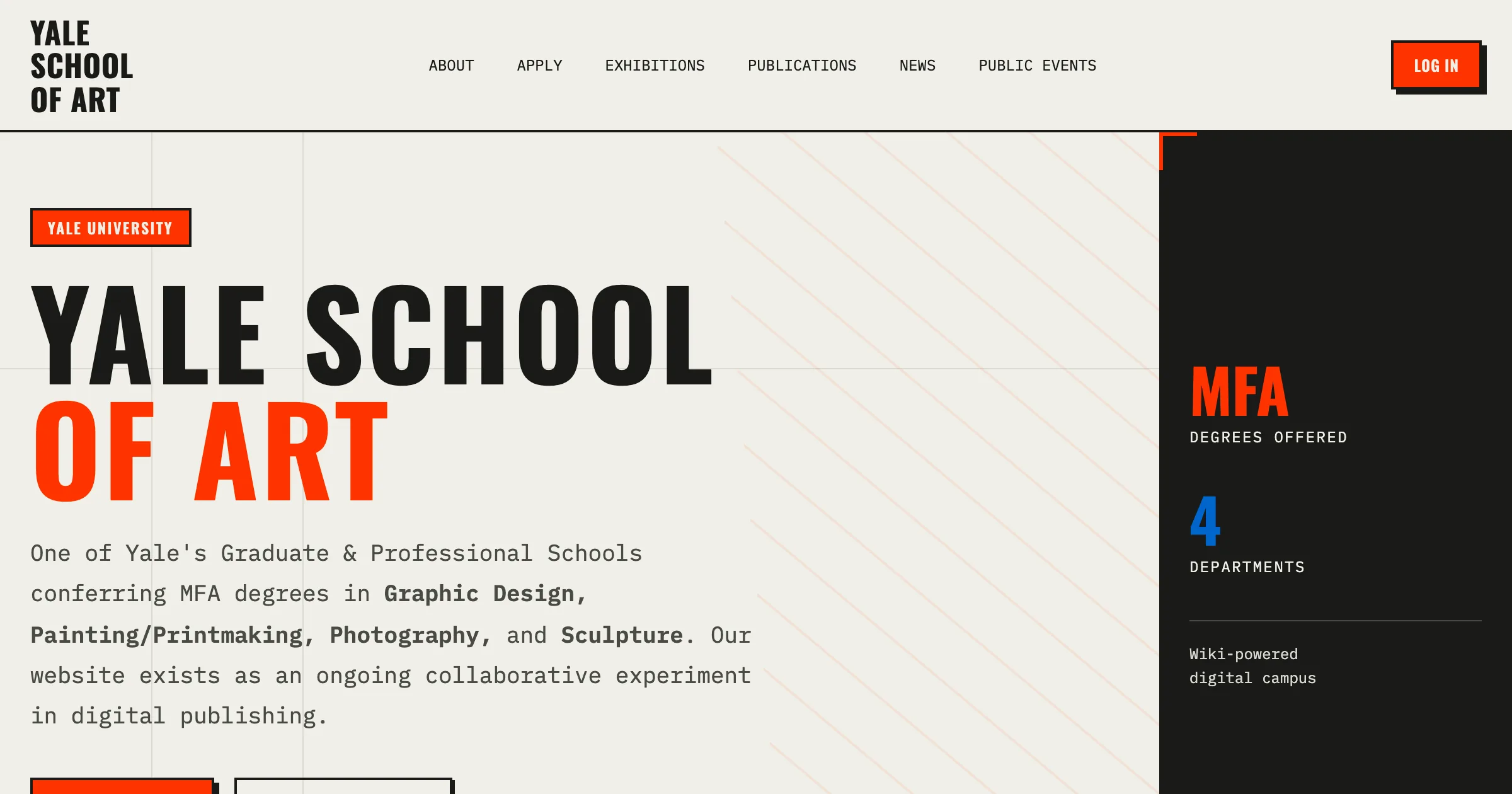 Yale School of Art AI redesign preview generated by Revamp